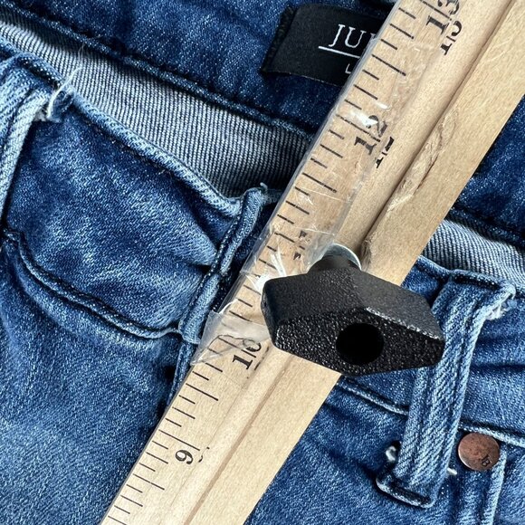 Judy Blue Jeans Women's 29x26* Skinny High Rise Crop Blue Faded Denim Tag 30 - Picture 15 of 16